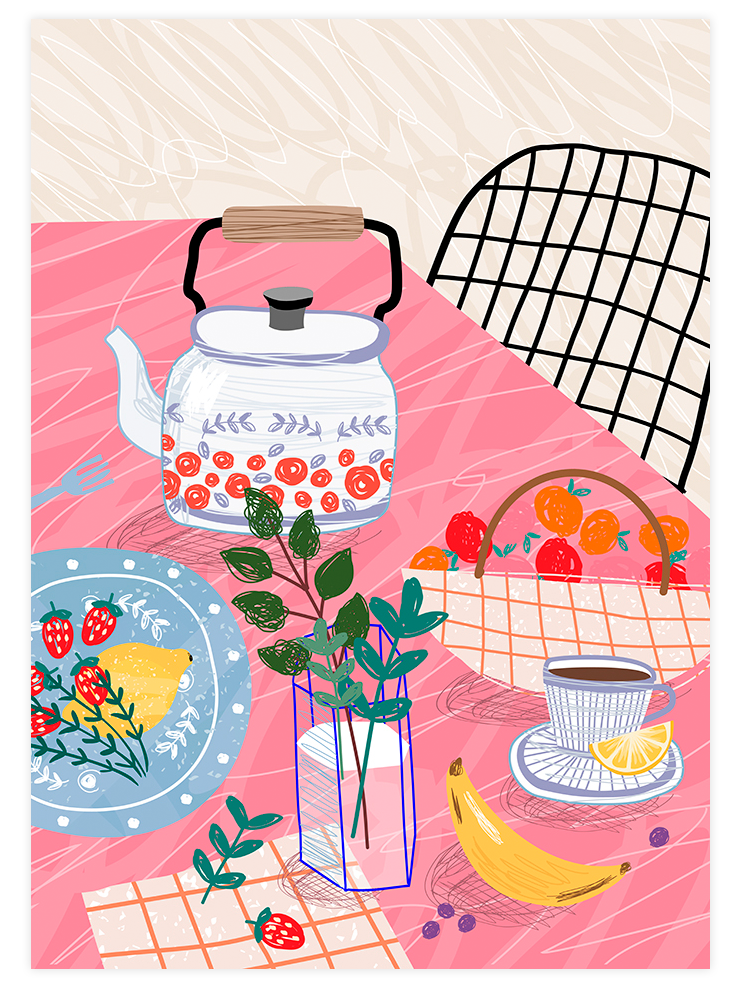 Çay Saati - Art Print