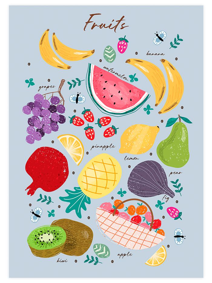 Colorful Kitchen - Poster Seti Trio  Poster