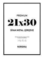 Siyah Metal Çerçeve 21x30cm