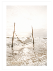 Deniz Ve Hamak Poster - Giclée Baskı
