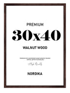 Koyu Kahverengi Ahşap Çerçeve 30x40cm