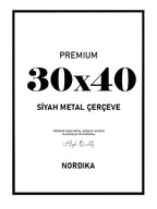 Siyah Metal Çerçeve 30x40cm