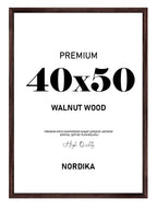 Koyu Kahverengi Ahşap Çerçeve 40x50cm