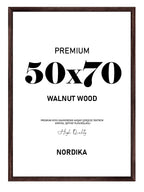 Koyu Kahverengi Ahşap Çerçeve 50x70cm