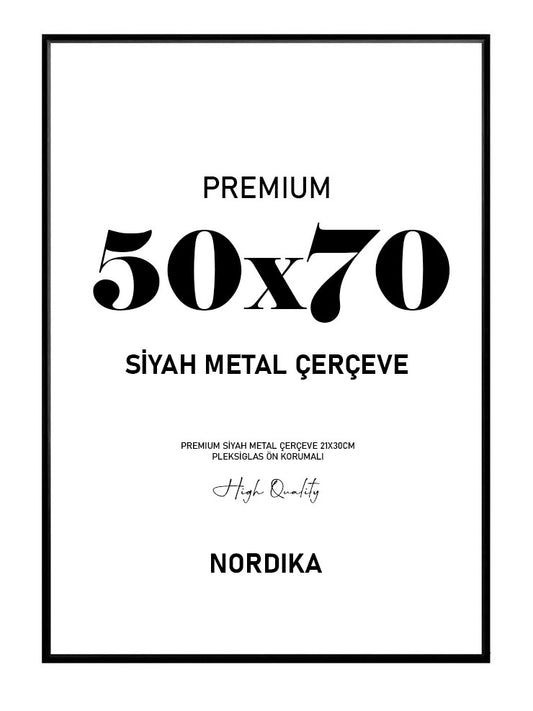 Siyah Metal Çerçeve 50x70cm