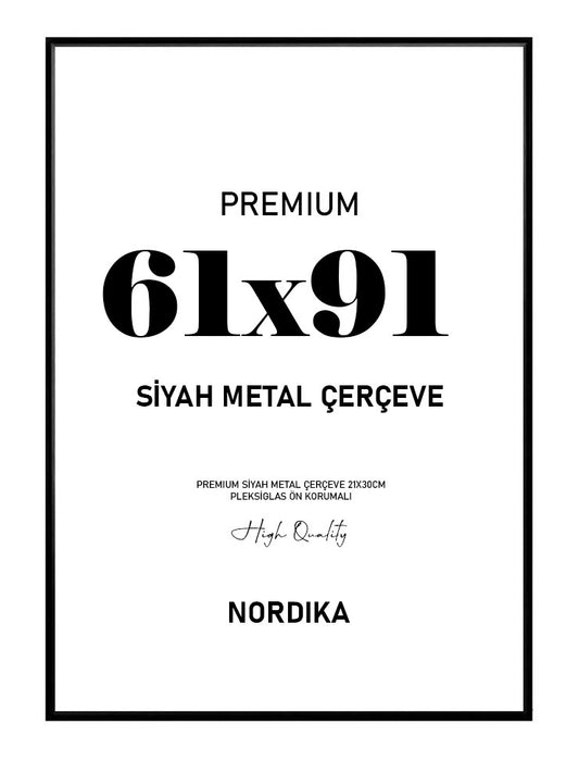 Siyah Metal Çerçeve 61x91cm