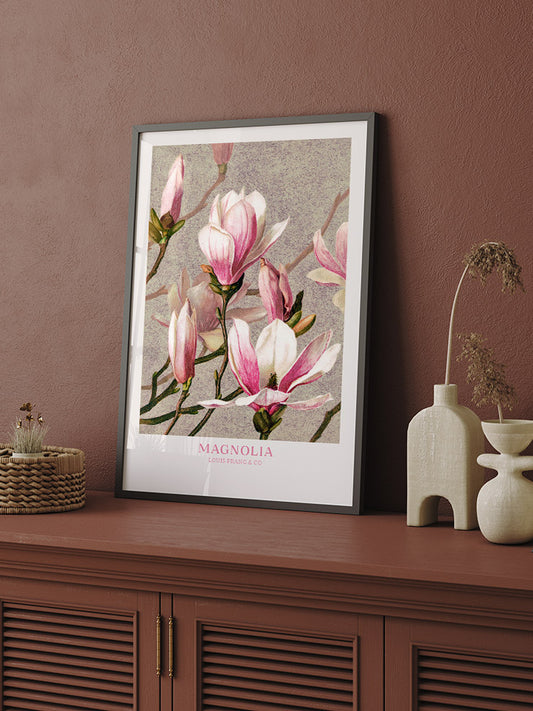 Magnolia Poster - Giclée Baskı