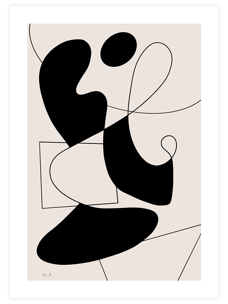 Abstract Fragments - Art Print Sanatsal Poster