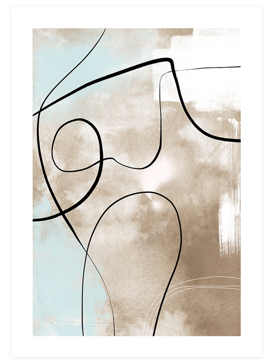Abstract Lines N6 - Fine Art Poster