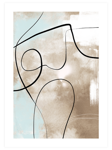 Abstract Lines N6 - Art Print