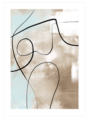 Abstract Lines N6 Poster - Giclée Baskı