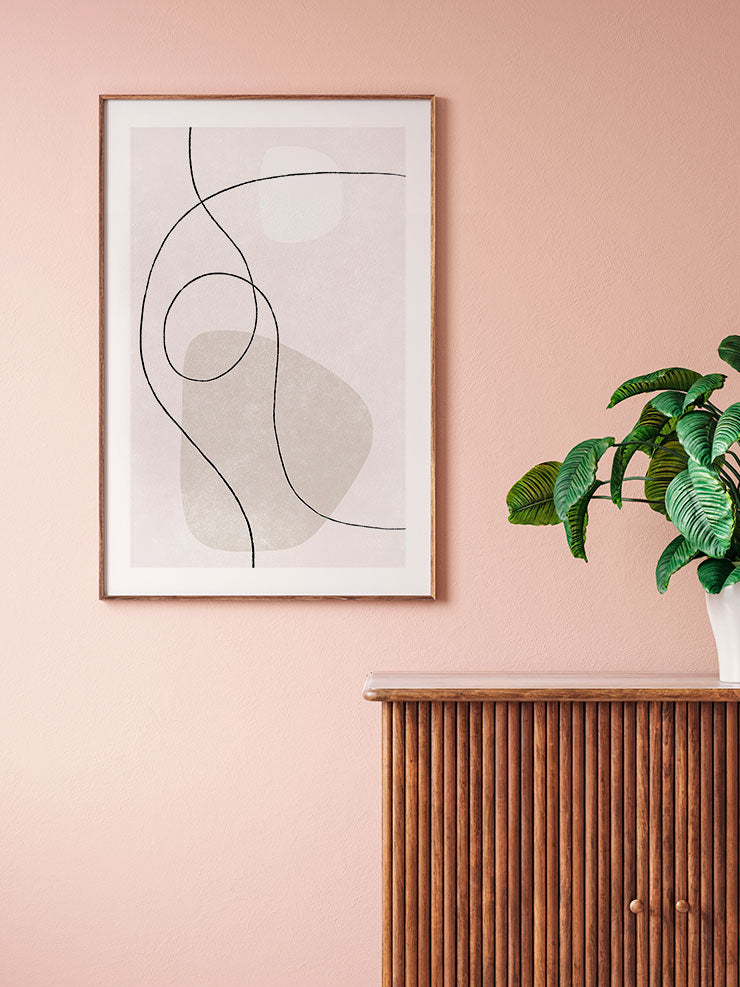 Trait Abstrait - Art Print Ürün ikincil görseli