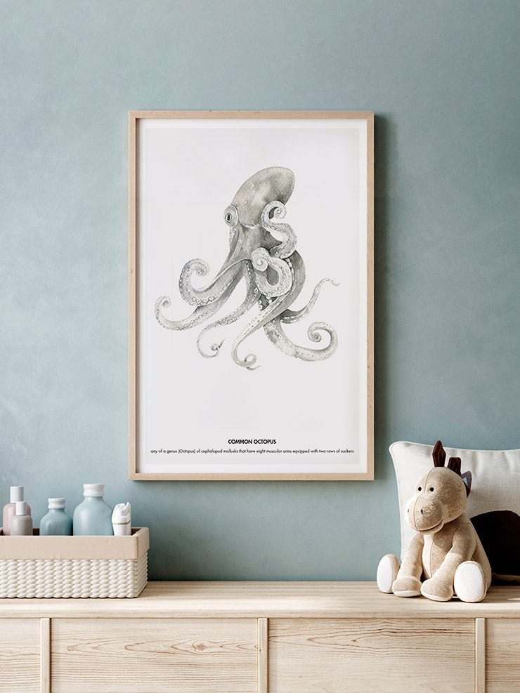 Ahtapot - Art Print Ürün ikincil görseli