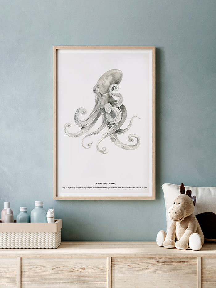 Ahtapot - Art Print  Poster