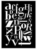Alfabe N2 - Art Print