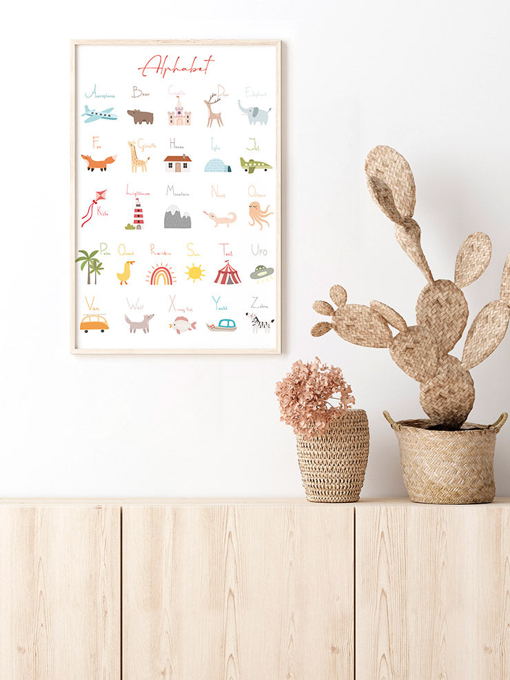 Alphabet - Art Print  Poster