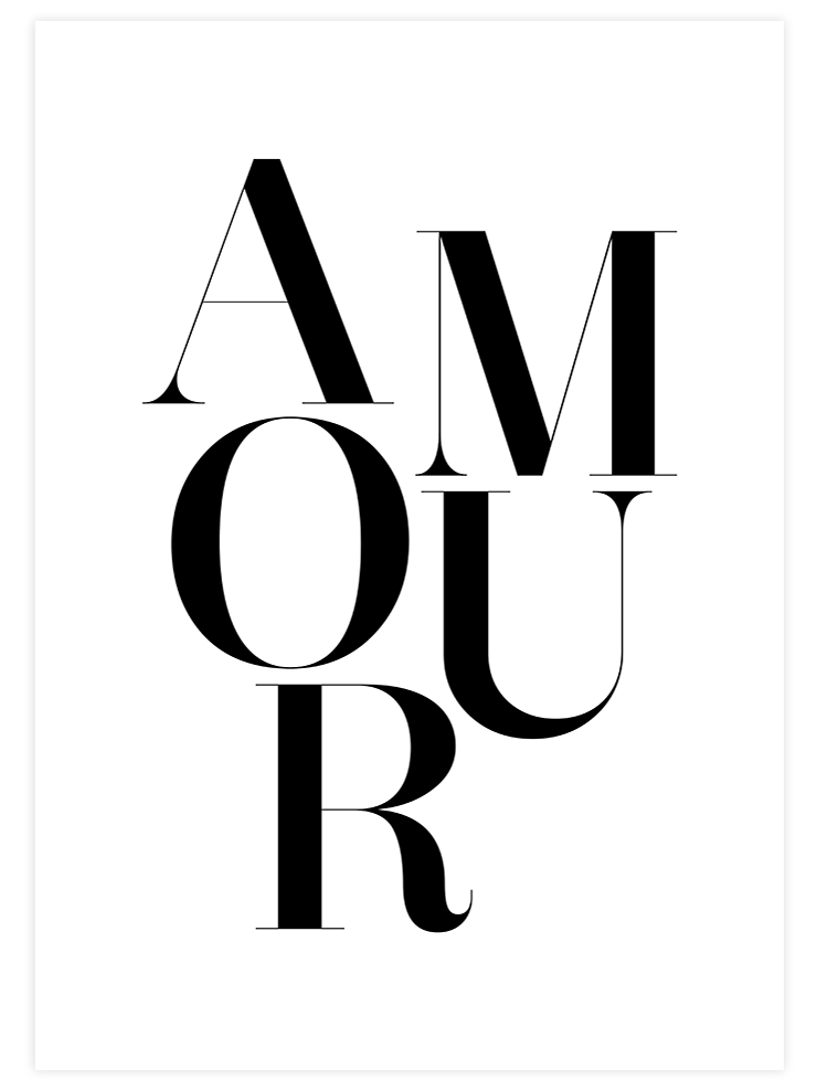 Amour N2 - Art Print  Poster