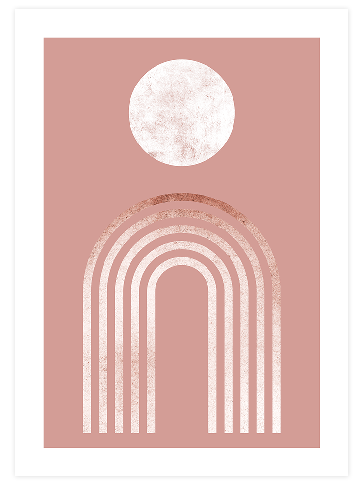Arch And The Moon - Art Print