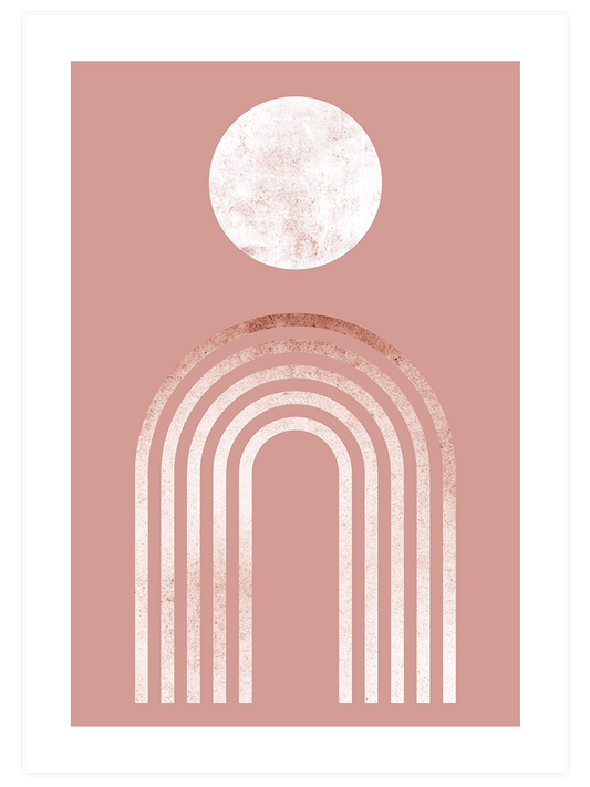 Arch And The Moon - Art Print