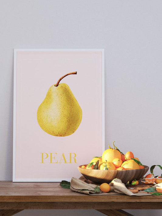 Pear Poster - Giclée Baskı