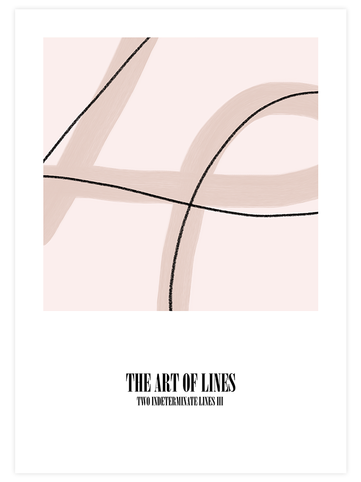 Art Of Lines N2 - Art Print Sanatsal Poster