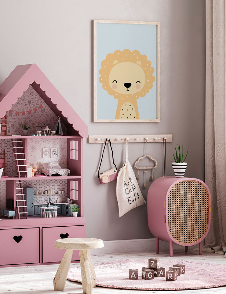 Aslan Resmi - Art Print Ürün ikincil görseli