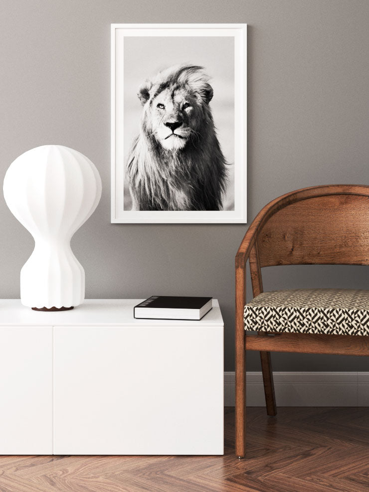 Aslan Portresi - Art Print Ürün ikincil görseli