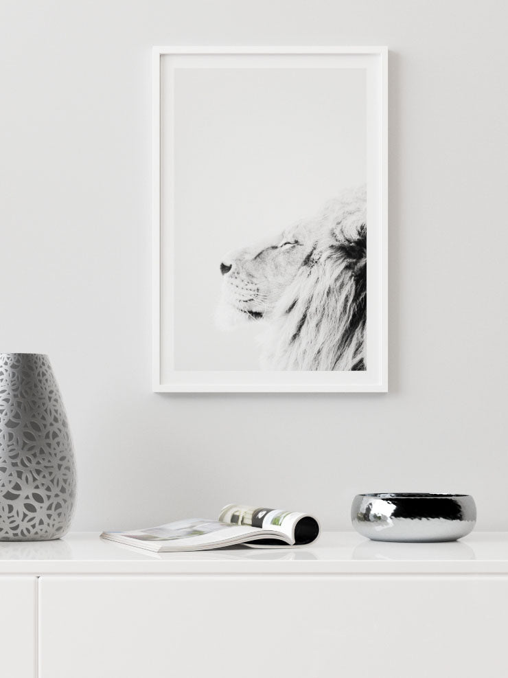 Aslan Profili - Art Print  Poster