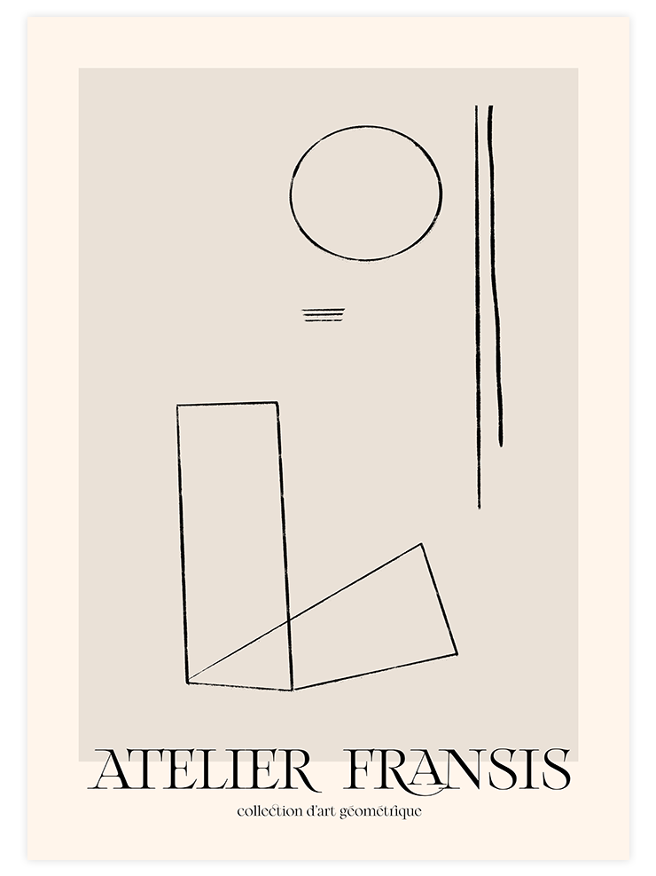 Atelier D'art N2 - Art Print Sanatsal Poster