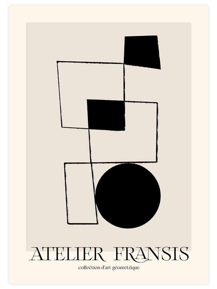 Atelier D'art N4 - Art Print Sanatsal Poster