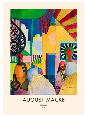 August Macke Bazar - Art Print