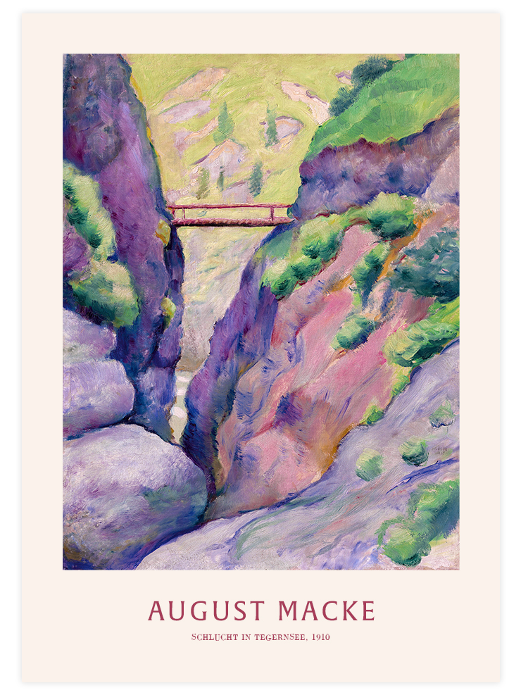 Macke Schlucht in Tegernsee - Art Print