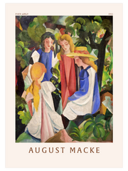 August Macke Four Girls - Fine Art Poster