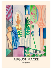 August Macke In the Temple Hall - Fine Art Poster