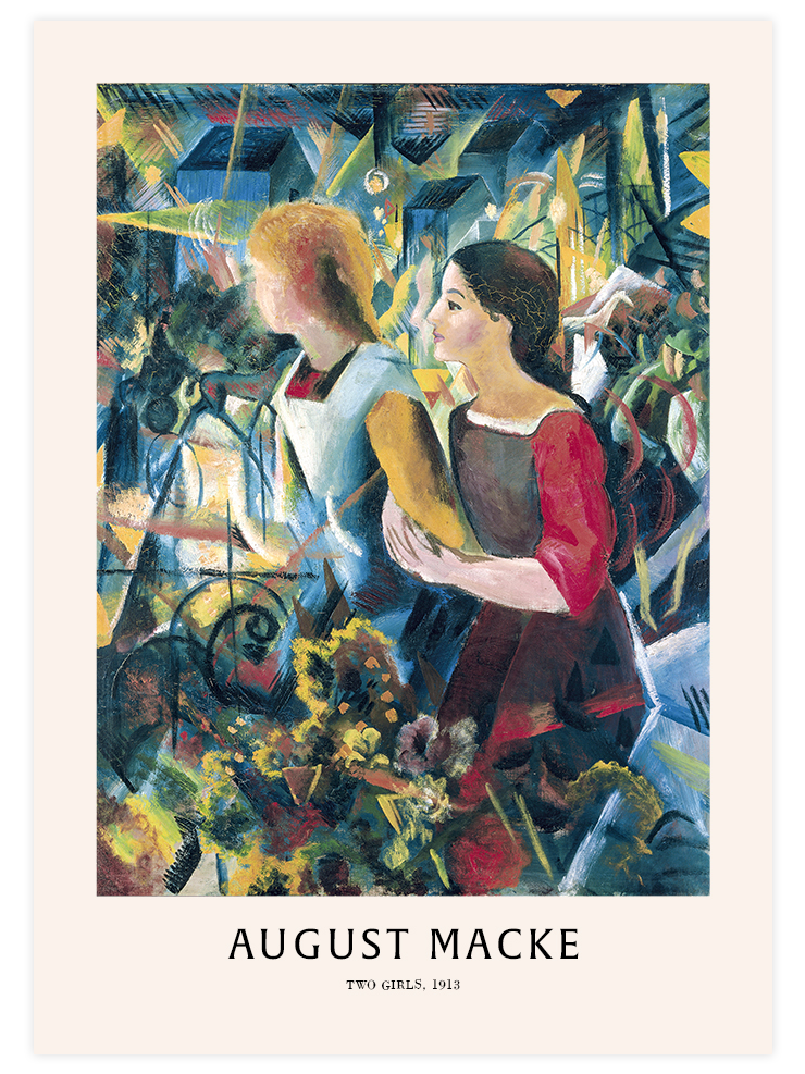 August Macke Two Girls - Art Print Ürün ana görseli