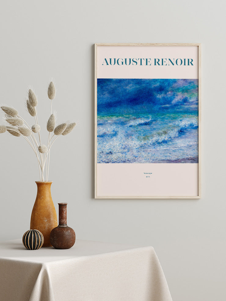 Renoir Seascape - Art Print  Poster