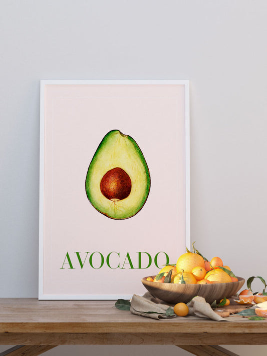 Avokado Poster - Giclée Baskı