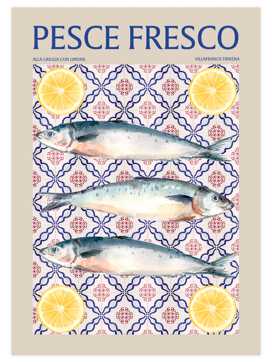 Pesce Fresco Poster - Giclée Baskı