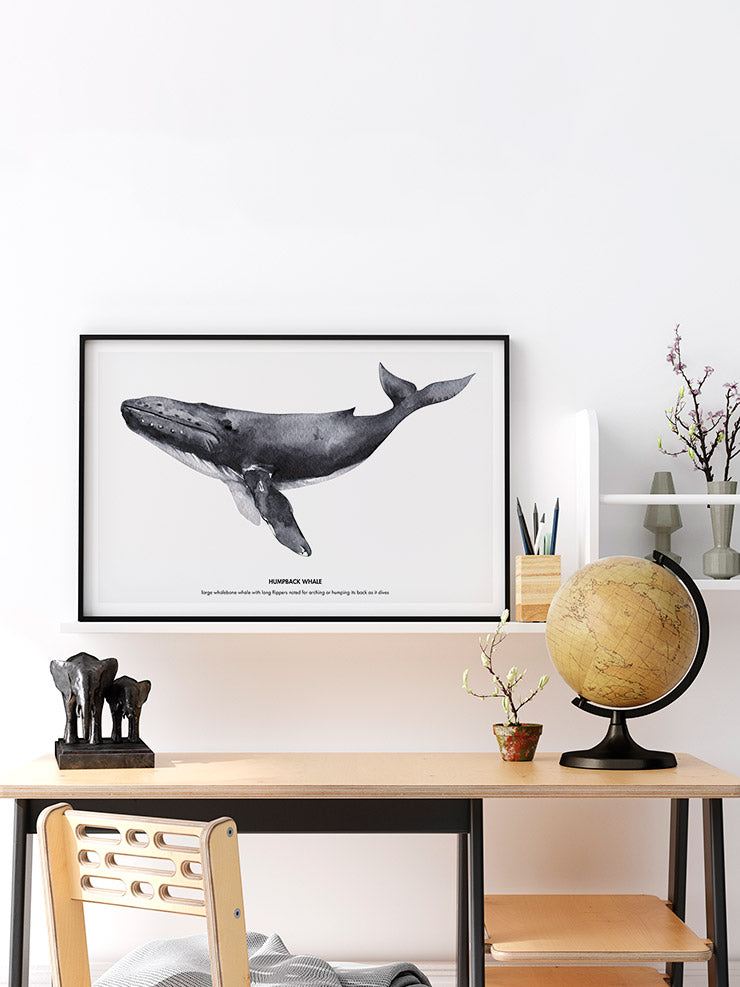 Balina N1 - Art Print Ürün ikincil görseli