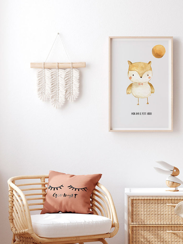 Mon Ami Hibou - Art Print  Poster