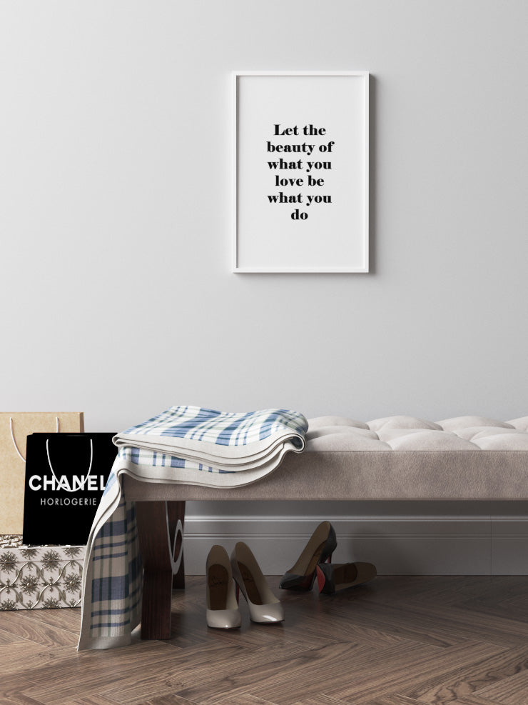 Let The Beauty - Art Print  Poster