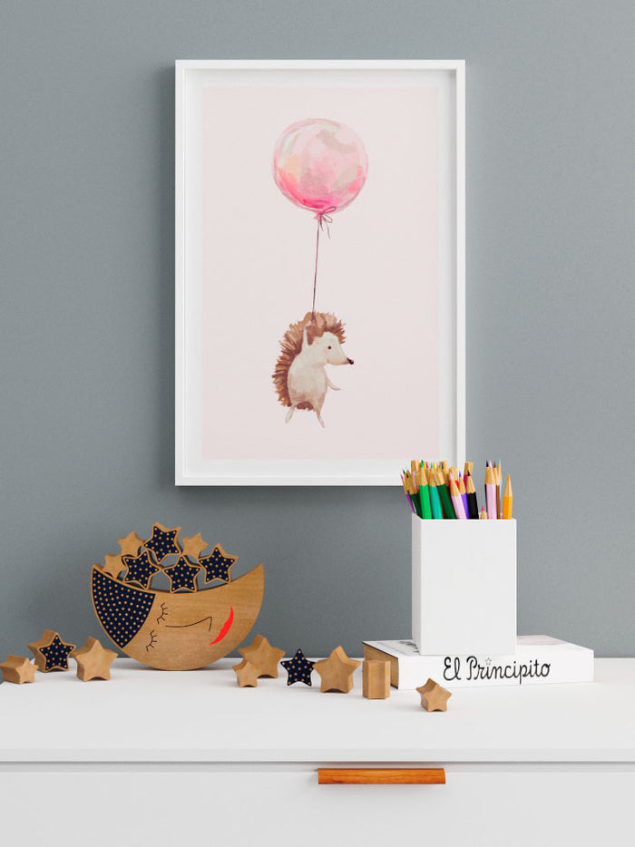 Uçan Kirpi - Art Print  Poster
