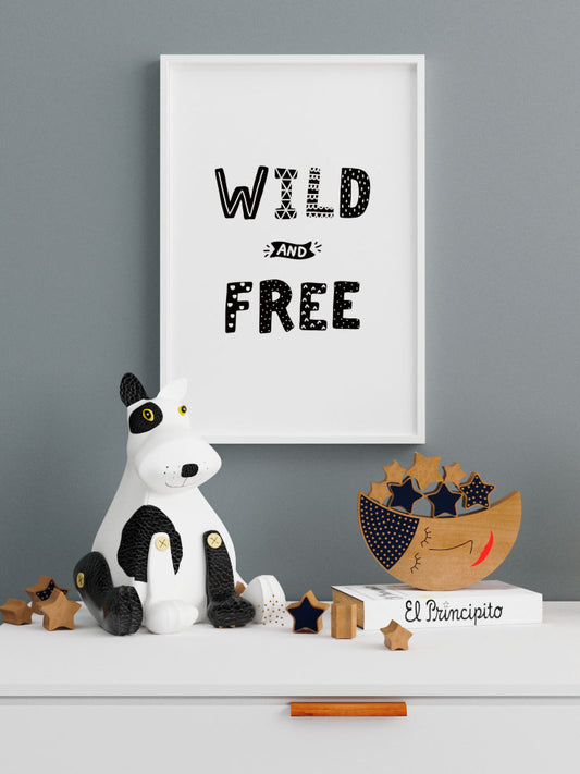 Wild Free Poster - Giclée Baskı