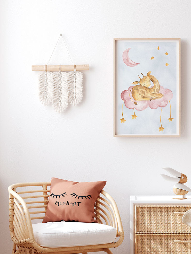 Uyuyan Zürafa - Art Print