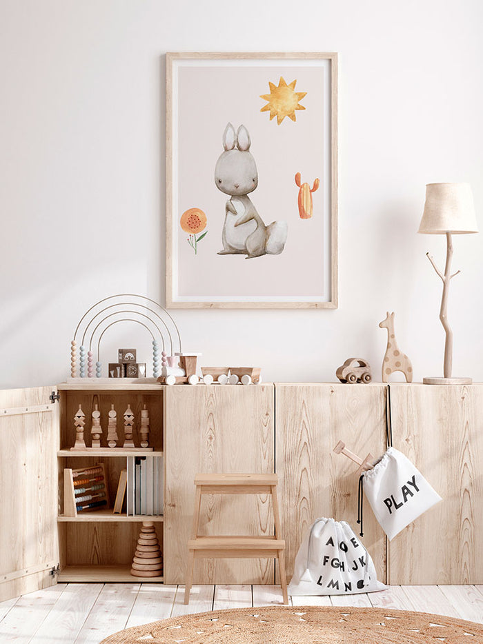 Petit Lapin - Art Print  Poster