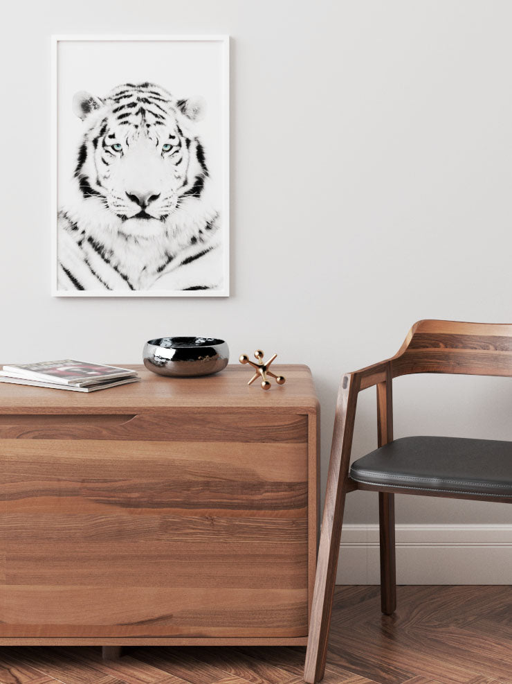 Beyaz Kaplan - Art Print Ürün ikincil görseli