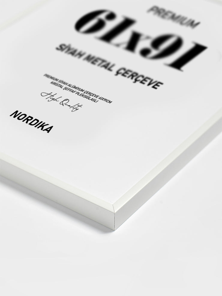 Beyaz Metal Çerçeve 61x91cm Ürün ikincil görseli