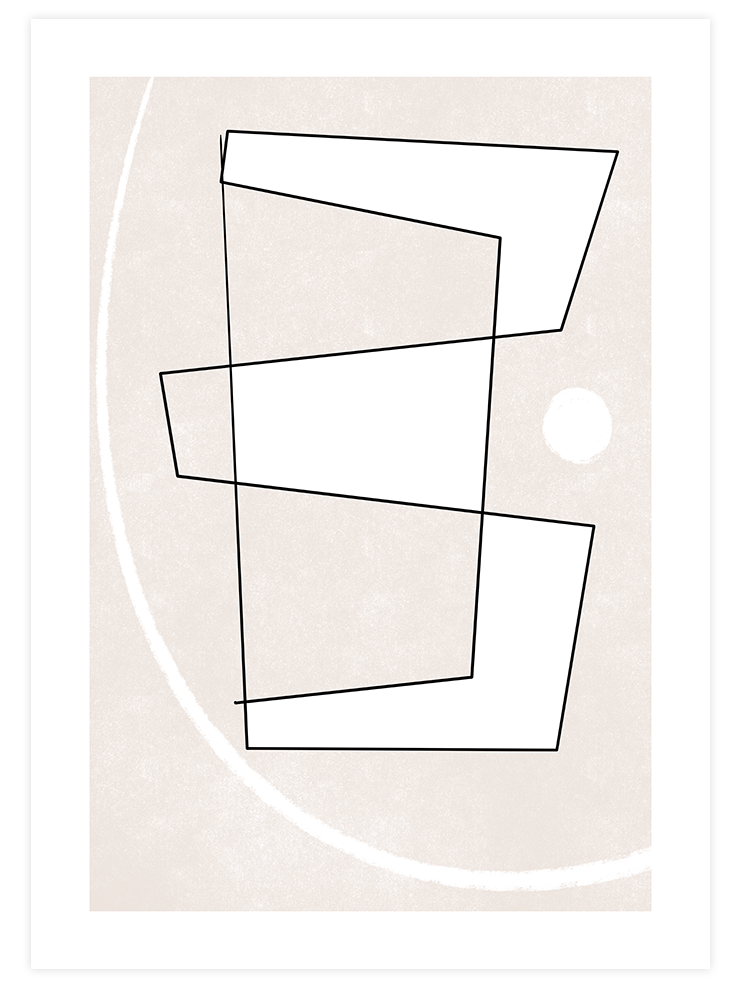 Beyond Lines - Art Print Sanatsal Poster