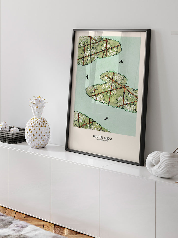 Bijutsu Sekai Sky Illustration - Art Print  Poster