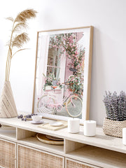 Pembe Bisiklet - Fine Art Poster